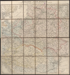Karta Polski i krajów ościennych, ze szczegółowem oznaczeniem kolei żelaznych, dróg bitych, rzek spławnych i zdrojowisk, według najnowszych podań statystycznych, skreślona przez J. Osieckiego