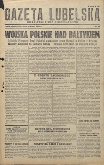 Gazeta Lubelska : niezależne pismo demokratyczne. 1945, nr 21 (5 marca)