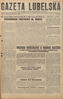 Gazeta Lubelska : niezależne pismo demokratyczne. 1945, nr 46 (30 marca)