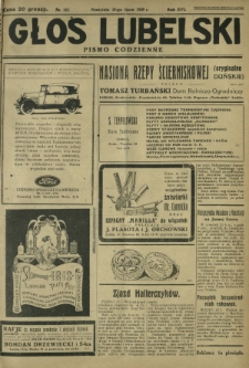 Głos Lubelski : pismo codzienne. R. 16, nr 203 (28 lipca 1929)