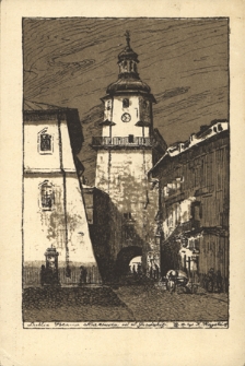 Lublin. Brama Krakowska od ul. Grodzkiej