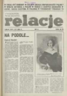 Relacje : tygodnik wschodni. 1989, nr 11 (30 marzec-5 kwiecień)