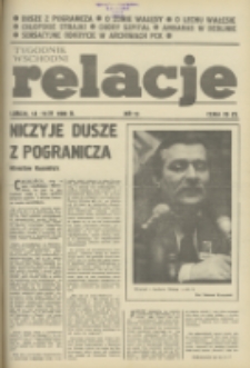 Relacje : tygodnik wschodni. 1989, nr 13 (13-19 kwiecień)