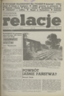 Relacje : tygodnik wschodni. 1989, nr 46 (30 listopad-6 grudzień)
