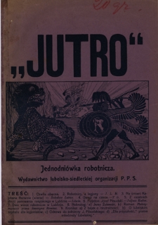 Jutro : jednodni&oacute;wka robotnicza. [Nr 1] (sierpień 1915)