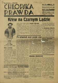 Chłopska Prawda. R. 11 [ i.e. 12], nr 17 (1 grudnia 1935) - po konfiskacie nakład drugi