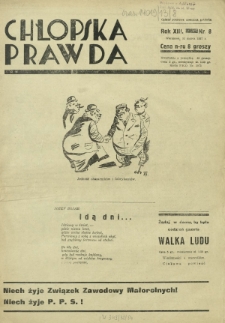 Chłopska Prawda. R. 13, nr 8 (31 marca 1937)