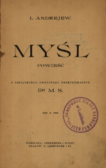 Myśl : powieść
