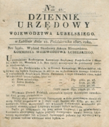 Dziennik Urzędowy Województwa Lubelskiego 1827, Nr 41 (10 paźdz.)