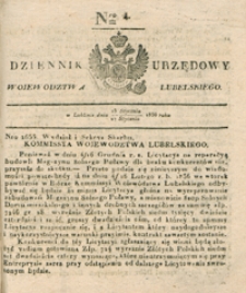 Dziennik Urzędowy Województwa Lubelskiego 1836, Nr 4 (15/27 stycz.)