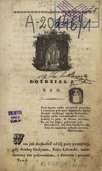 Pojata córka Lezdejki albo Litwini w XIV wieku : romans historyczny. T. 1