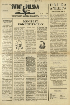 Świat i Polska : tygodnik poświęcony zagadnieniom międzynarodowym. R. 3, nr 8 (22 lutego 1948)