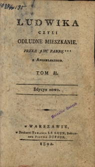 Ludwika czyli odludne mieszkanie. T. 2