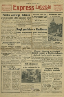 Express Lubelski i Wołyński R. 17, Nr 160 (12 czerwca 1939)