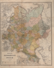 Karta Evropejskoj Rossìi