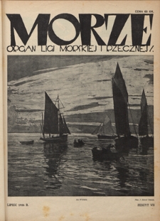Morze : organ Ligi Morskiej i Rzecznej. - R. 3, nr 7 (lipiec 1926)