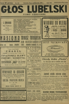 Głos Lubelski : pismo codzienne. R. 16, nr 287 (20 października 1929)