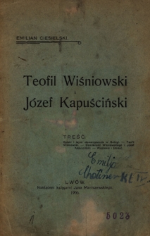 Teofil Wiśniowski i J&oacute;zef Kapuściński