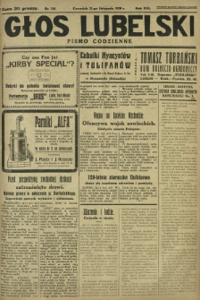 Głos Lubelski : pismo codzienne. R. 16, nr 318 (21 listopada 1929)