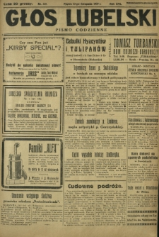 Głos Lubelski : pismo codzienne. R. 16, nr 319 (22 listopada 1929)