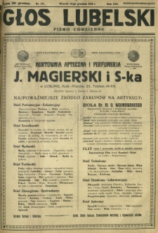 Głos Lubelski : pismo codzienne. R. 16, nr 351 (24 grudnia 1929)