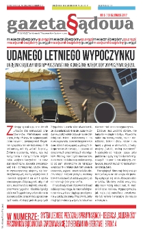 Gazeta Sądowa : MOZ NSZZ "Solidarność" Pracownik&oacute;w Sądownictwa. 2017, nr 6=13 (czerwiec)