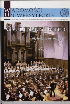 Wiadomości Uniwersyteckie R. 17, nr 6=139 (październik 2007)