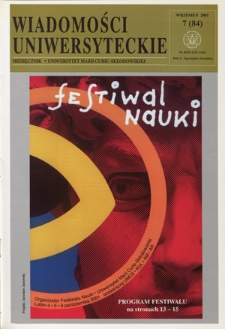 Wiadomości Uniwersyteckie R. 11, nr 7=84 (wrzesień 2001)