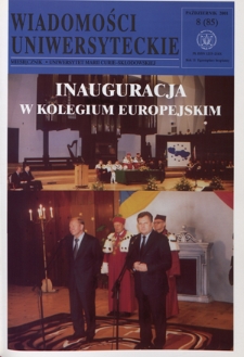 Wiadomości Uniwersyteckie R. 11, nr 8=85 (październik 2001)