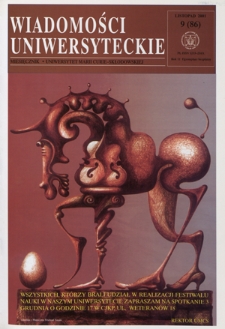Wiadomości Uniwersyteckie R. 11, nr 9=86 (listopad 2001)