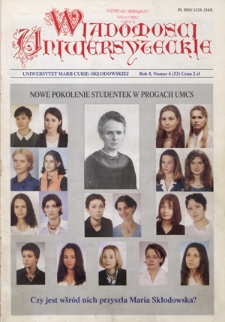 Wiadomości Uniwersyteckie R. 8, nr 6=53 (1998)