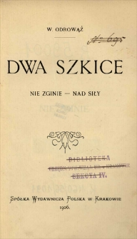 Dwa szkice