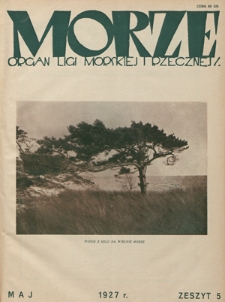 Morze : organ Ligi Morskiej i Rzecznej. - R. 4, z. 5 (maj 1927)