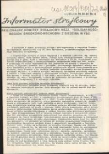 Informator Strajkowy Nr 4 (29 marz. 1981)