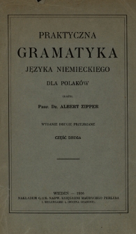 Praktyczna gramatyka języka niemieckiego dla Polaków. Cz. 2, Klucz