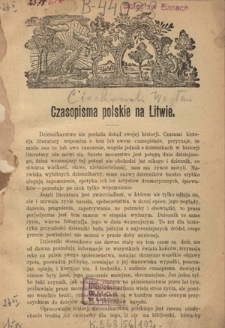 Czasopisma polskie na Litwie