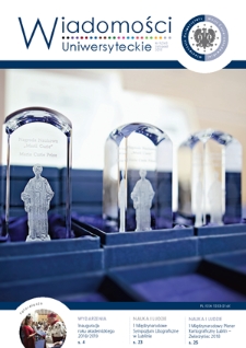 Wiadomości Uniwersyteckie / Uniwersytet Marii Curie-Skłodowskiej. 2018, nr 9=248 (listopad)