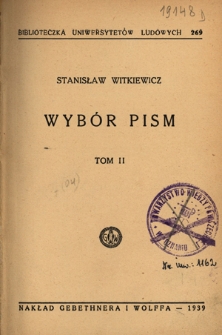 Wybór pism. T. 2