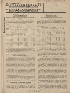 Mitteilungsblatt der Industrie und Handelskammer in Lublin = Biuletyn Informacyjny Izby Przemysłowo-Handlowej w Lublinie / herausgeber Paul Kritz Kommissarischer Leiter. - 1941, nr 6 (Juni)
