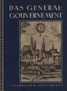 Das Generalgouvernement Jg. 3, H. 1 (1943)