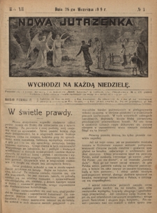Nowa Jutrzenka : wychodzi na każdą niedzielę R. 12, Nr 39 (28 września 1919)