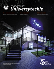 Wiadomości Uniwersyteckie / Uniwersytet Marii Curie-Skłodowskiej. 2019, nr 10=259 (listopad)