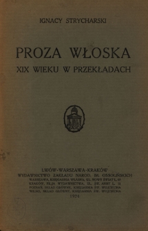 Proza włoska XIX wieku w przekładach