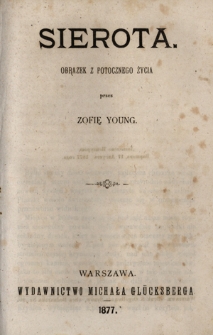 Sierota : obrazek z potocznego życia