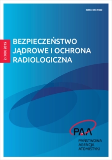 Bezpieczeństwo Jądrowe i Ochrona Radiologiczna. - 2015, nr 2=100