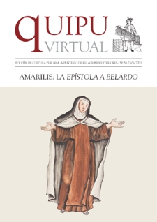 Quipu Virtual : boletín de cultura peruana / Ministerio de Relaciones Exteriores. 2021, No 56 (25/6/2021)