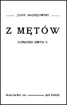 Z mętów : romanse. Serya II