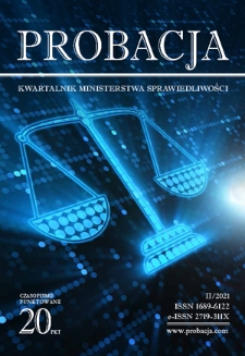 Probacja : kwartalnik Ministerstwa Sprawiedliwości (2021), 2