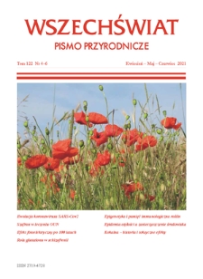 Wszechświat : pismo przyrodnicze / redaktor naczelna Maria Śmiałowska. T. 122, nr 4-6 (kwiecień-czerwiec 2021