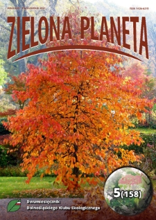 Zielona Planeta : dwumiesięcznik Okręgu Dolnośląskiego PKE.2021, nr 5=158 (wrzesień-październik)